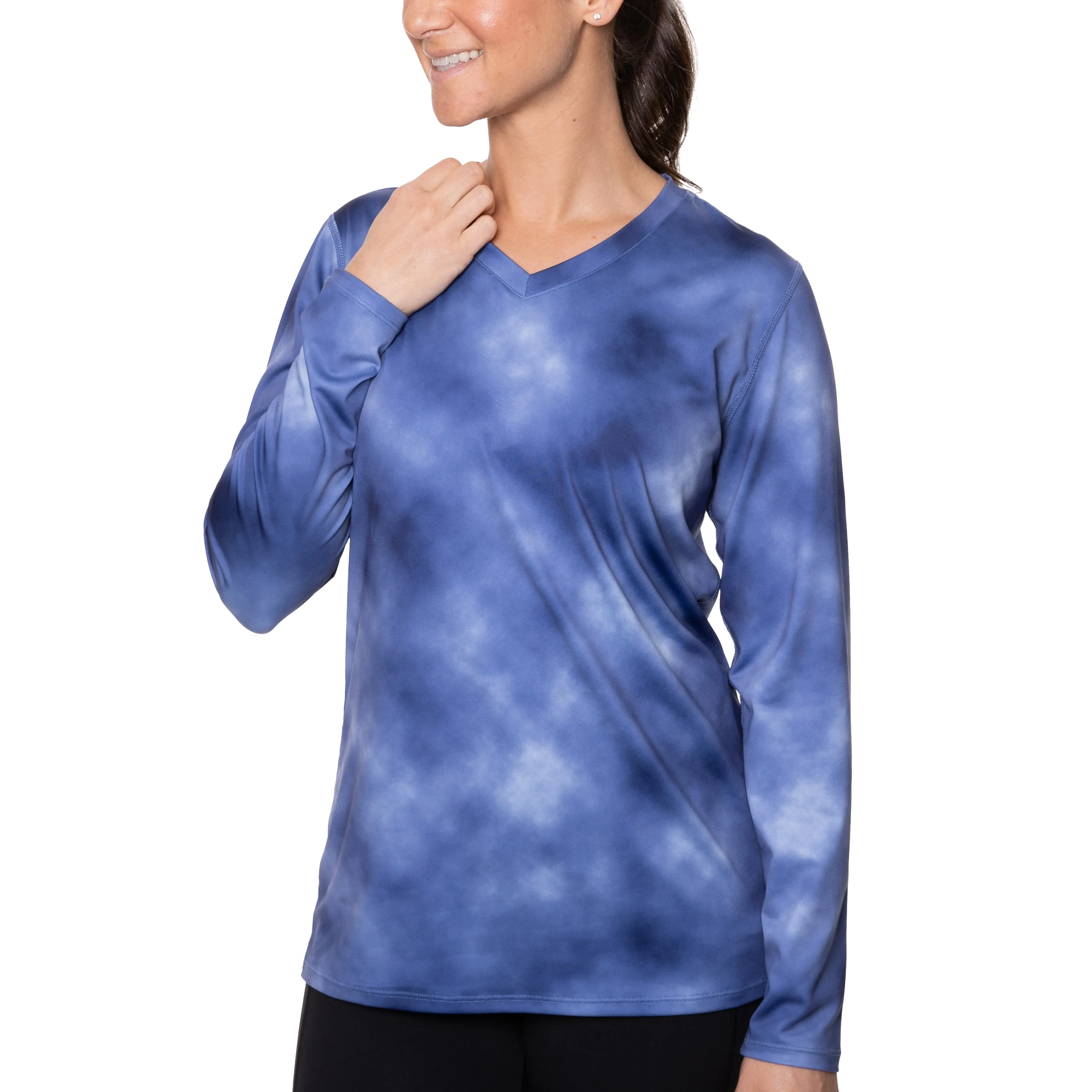 Women's Cooling V-Neck Long Sleeve T-Shirt - CLOSEOUT