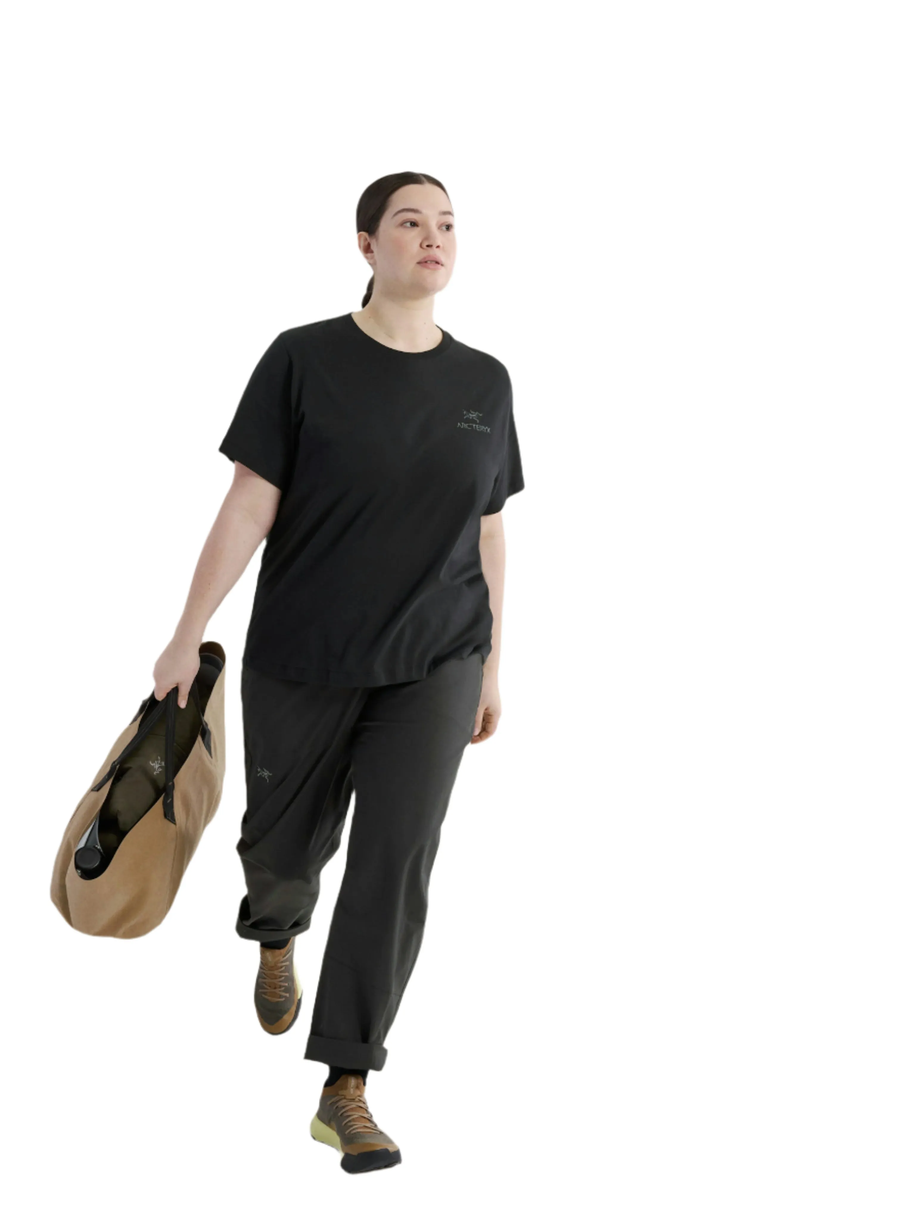 Women's Kragg SL Cotton Emblem Crew Short Sleeve