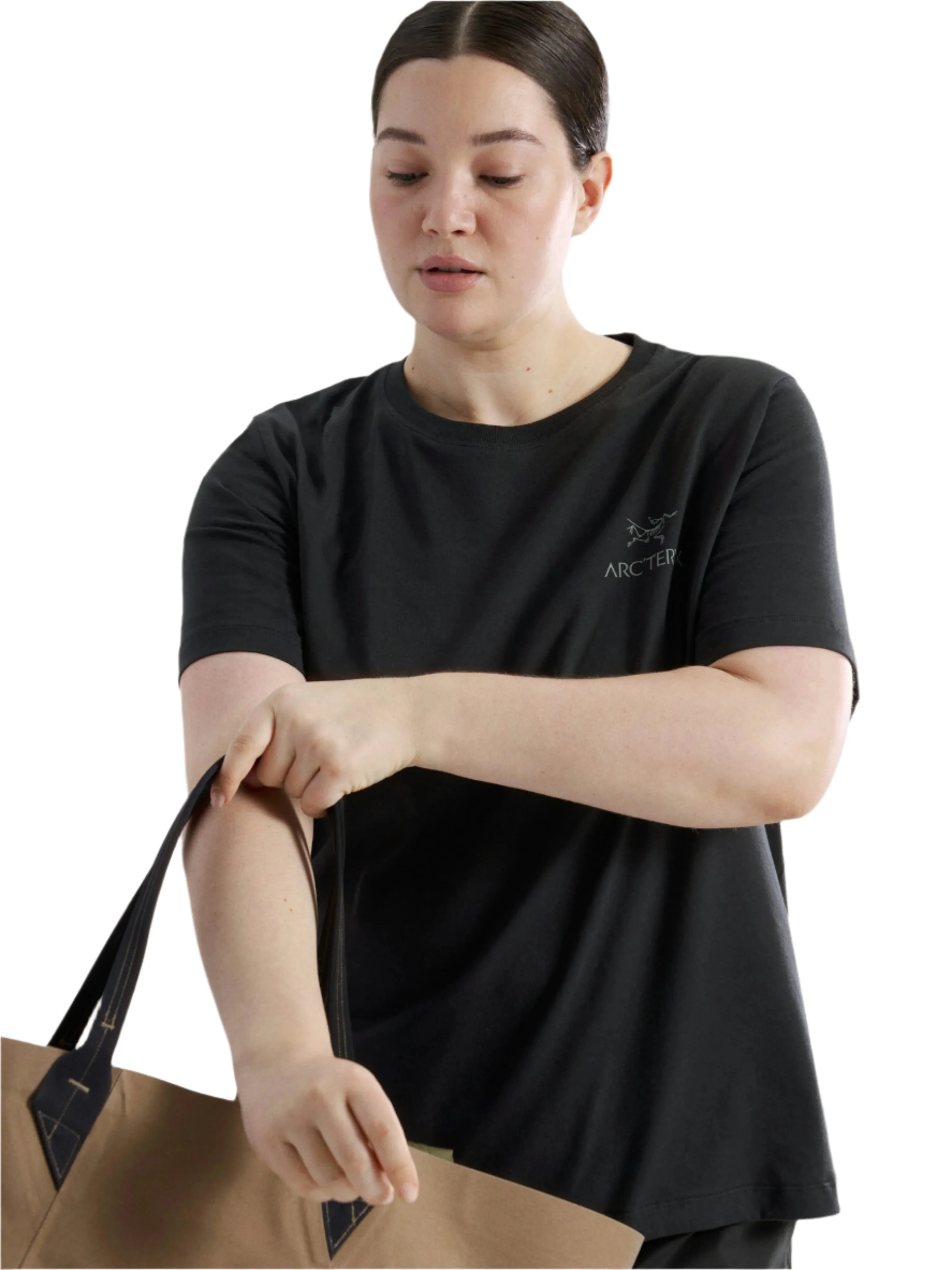 Women's Kragg SL Cotton Emblem Crew Short Sleeve