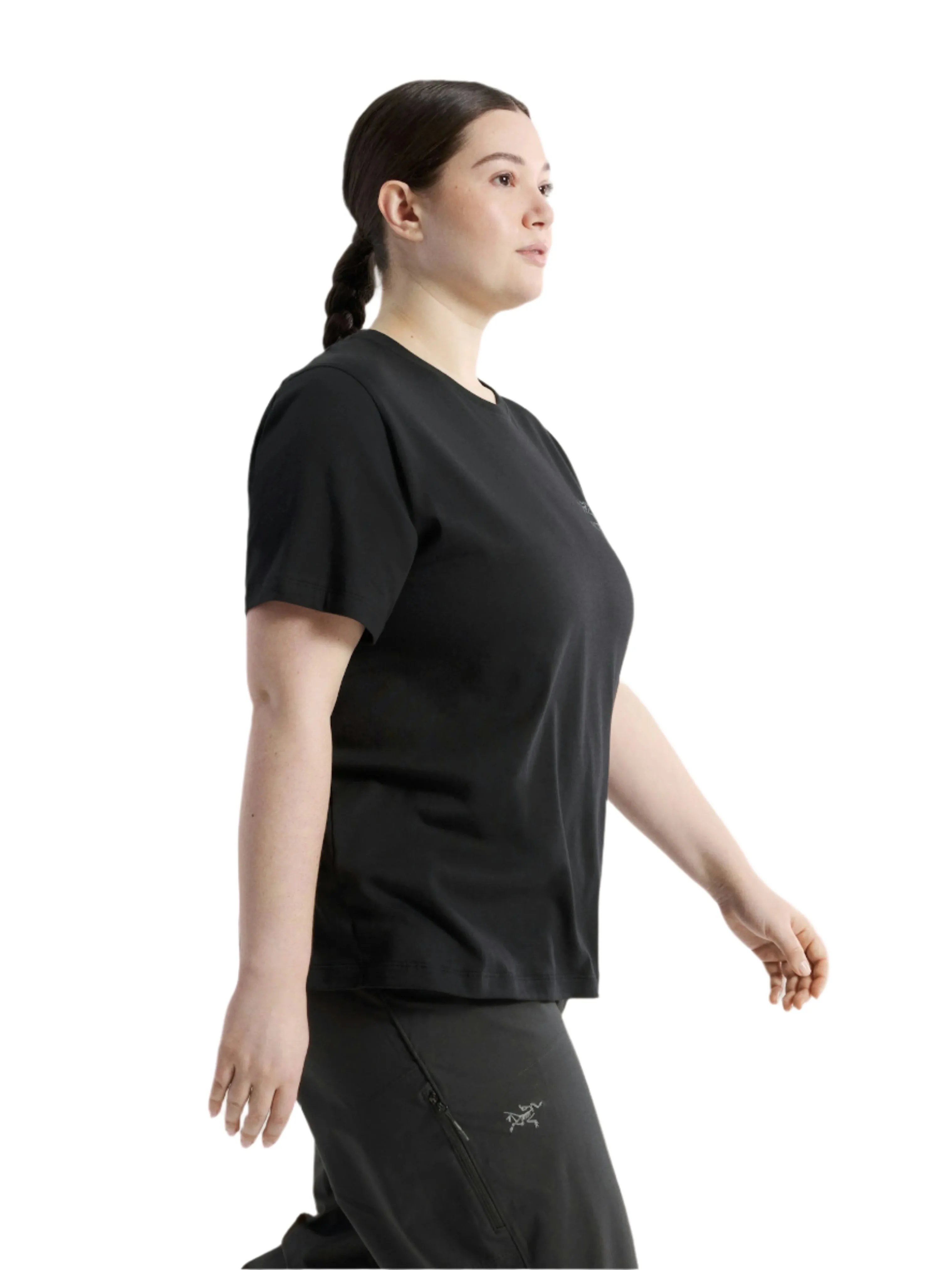 Women's Kragg SL Cotton Emblem Crew Short Sleeve