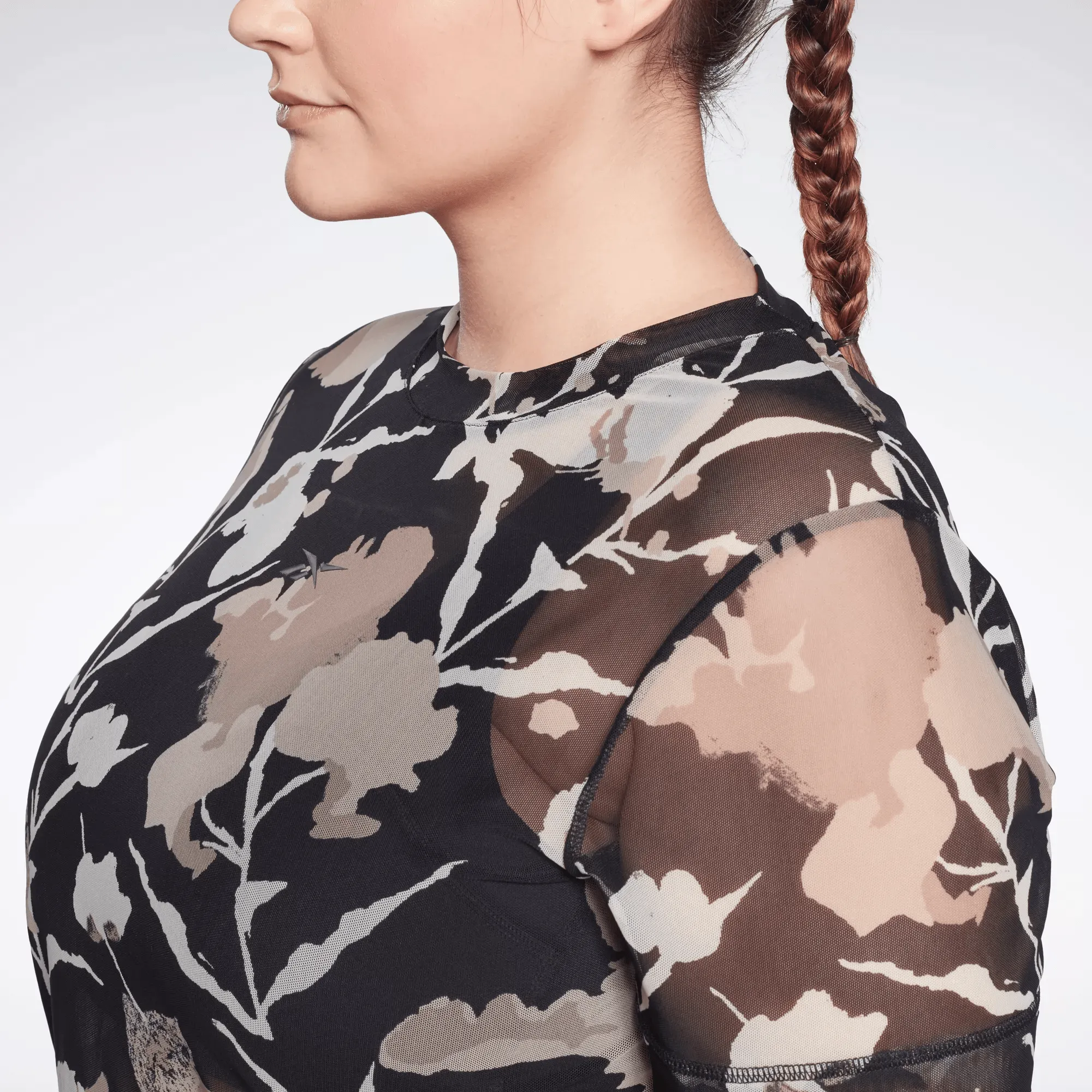 Women's MYT Allover Print Mesh T-Shirt (Plus Size)