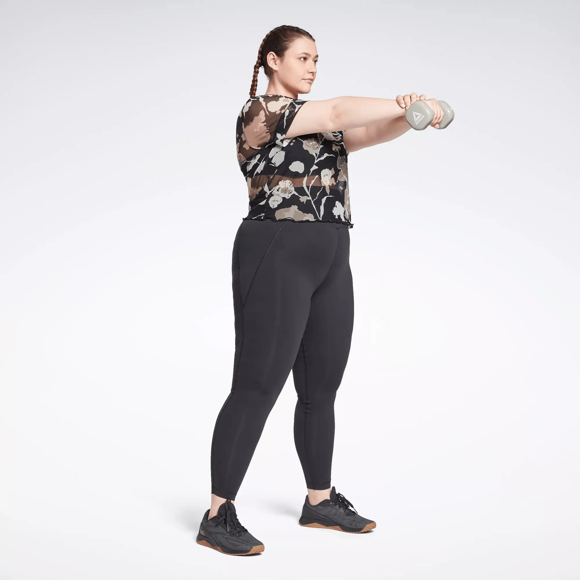Women's MYT Allover Print Mesh T-Shirt (Plus Size)