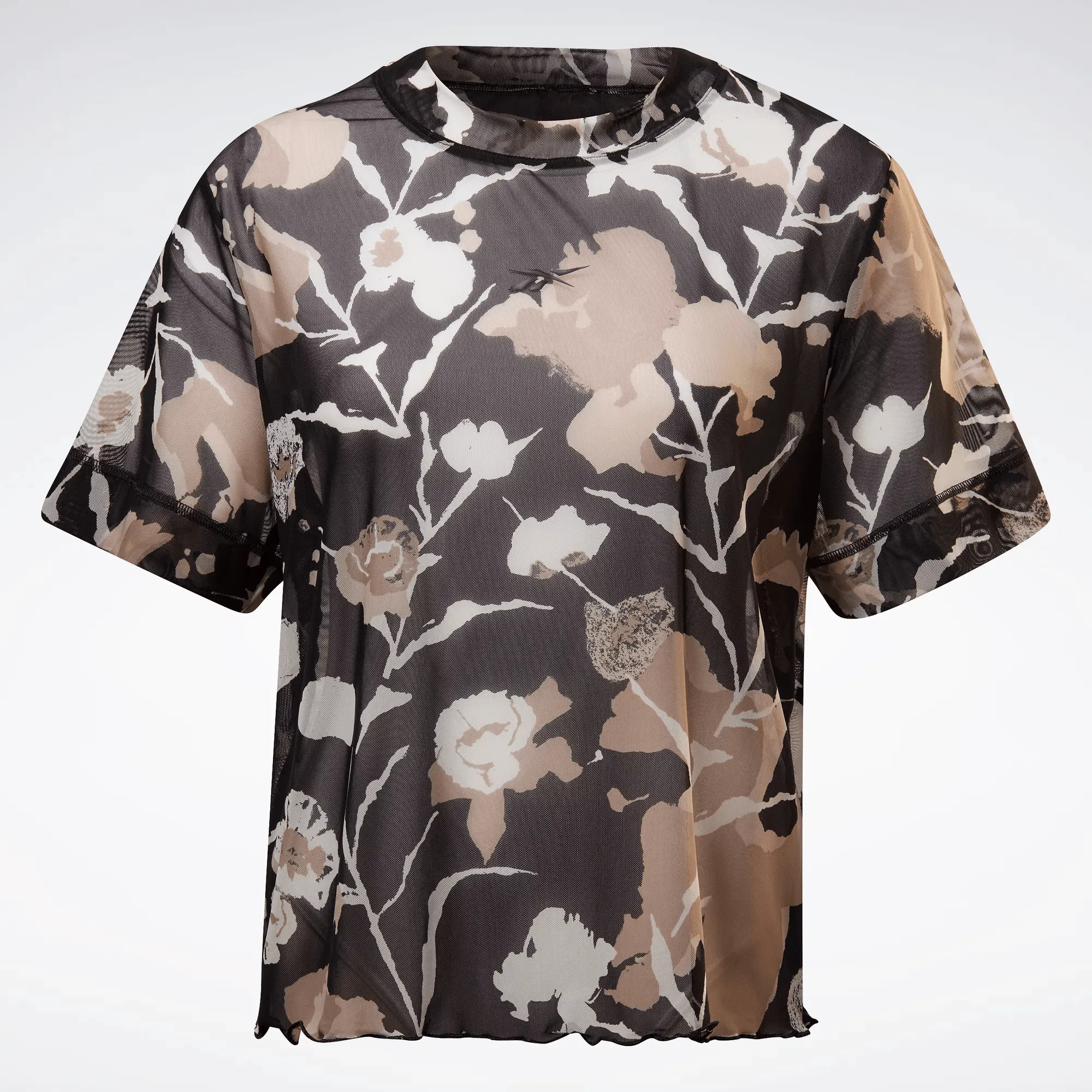 Women's MYT Allover Print Mesh T-Shirt (Plus Size)