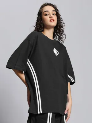 WOMEN'S OUTLOOK OVER-SIZED T-SHIRT (BLACK)