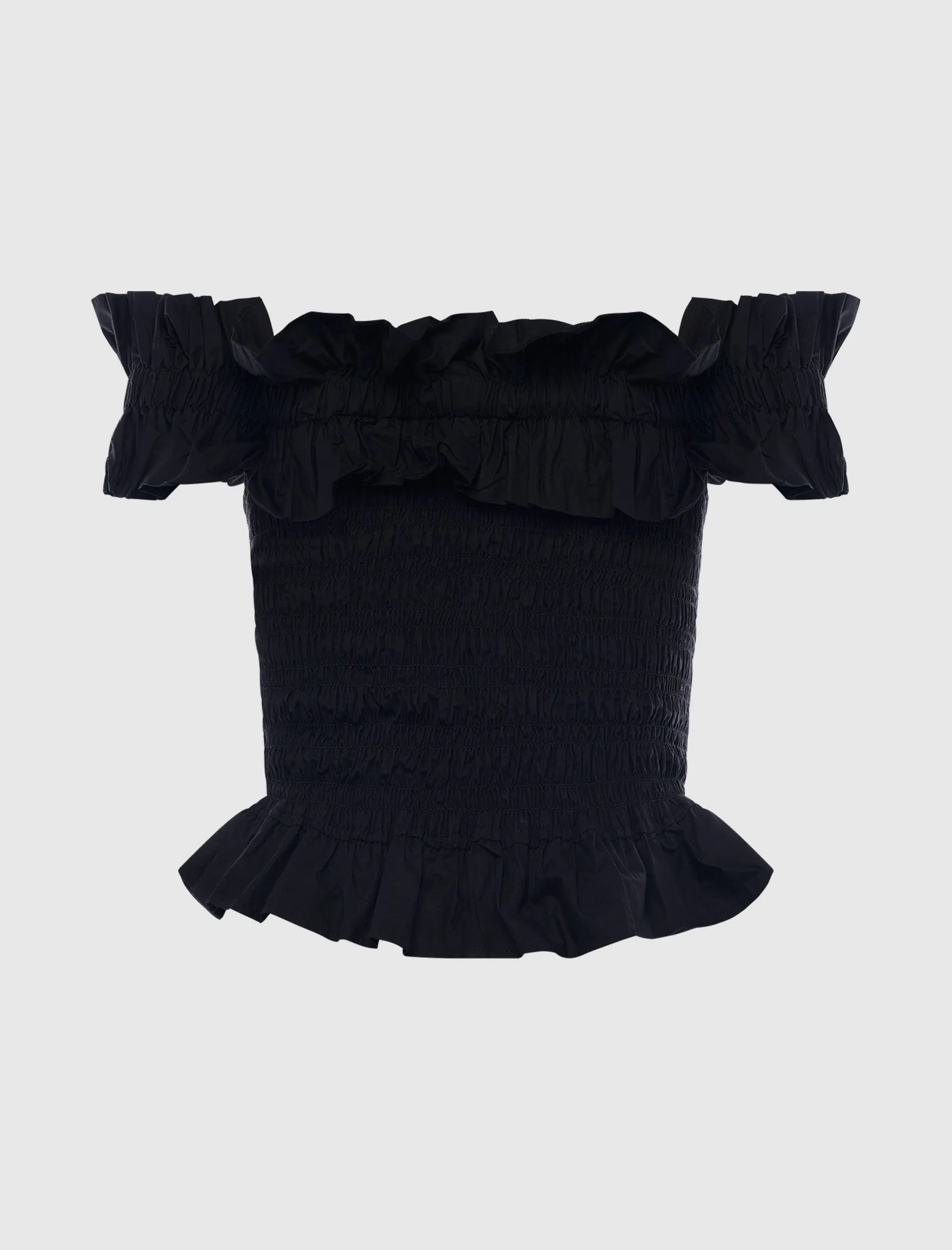 WOMEN'S POPLIN SMOCK TOP
