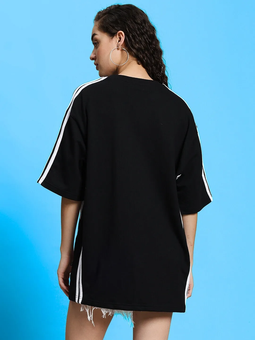 WOMEN'S RODDY OVER-SIZED CLASSIC T-SHIRT (BLACK)