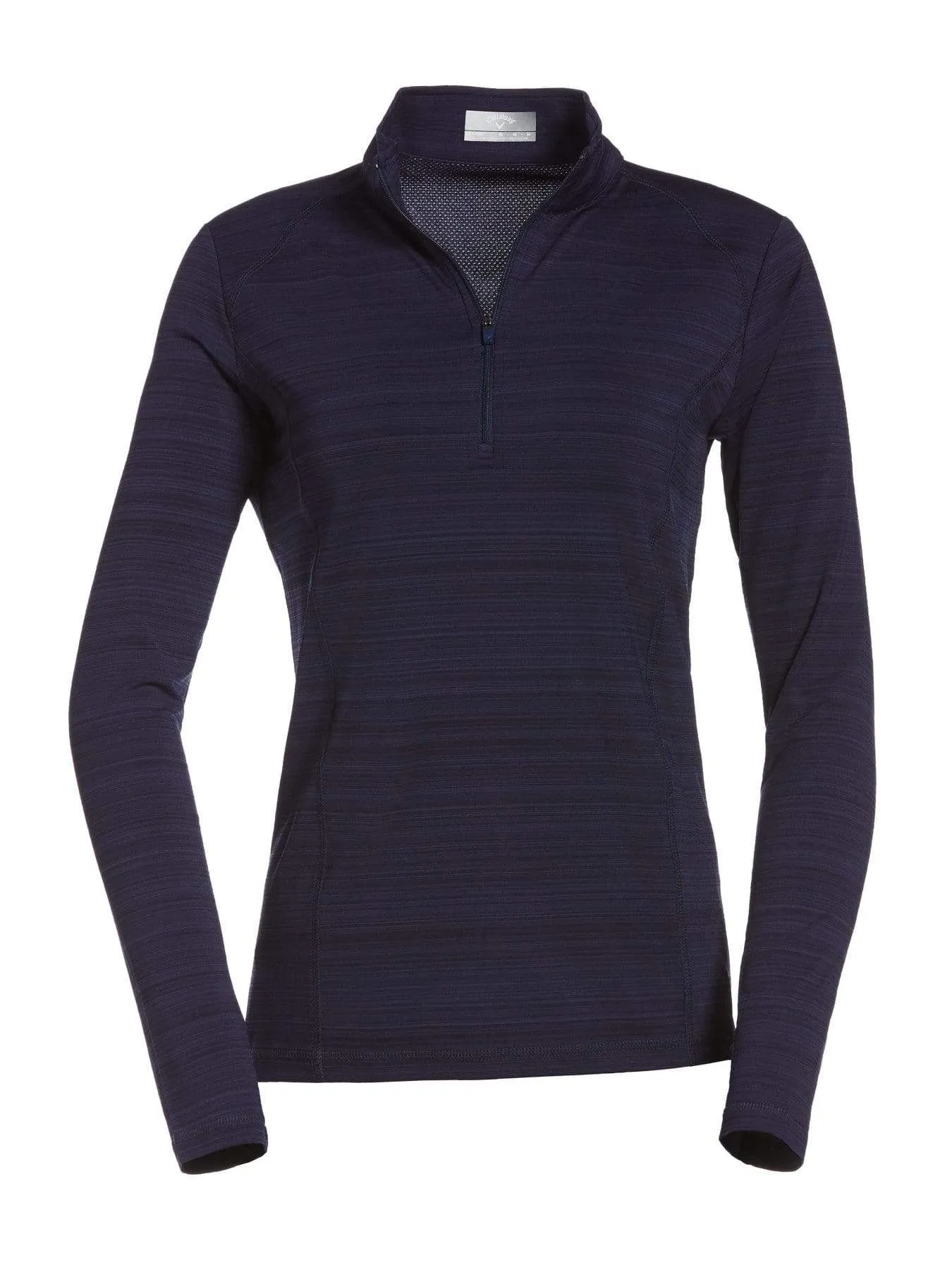 Womens Solid 1/4 Zip Pull Over Shirt