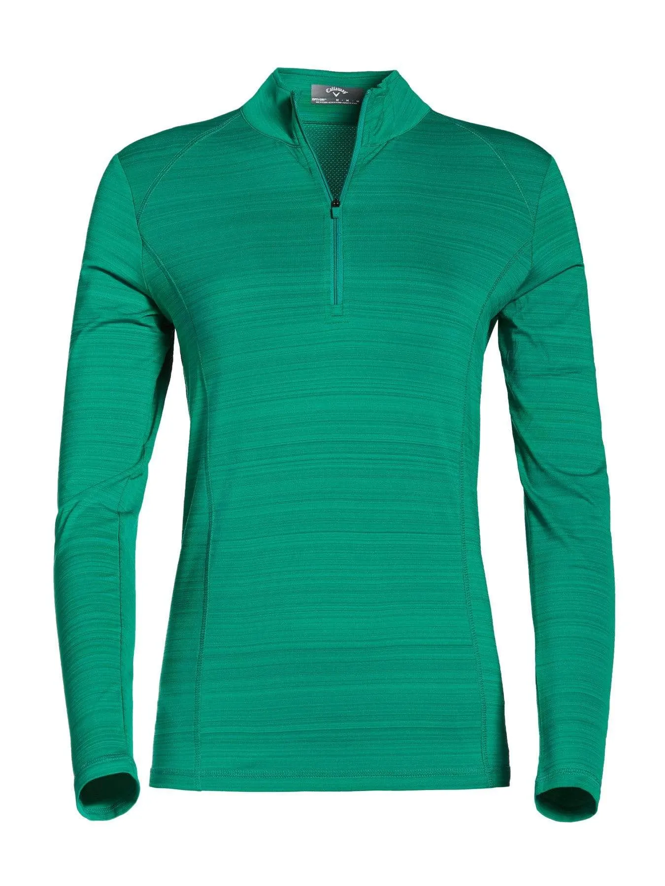 Womens Solid 1/4 Zip Pull Over Shirt
