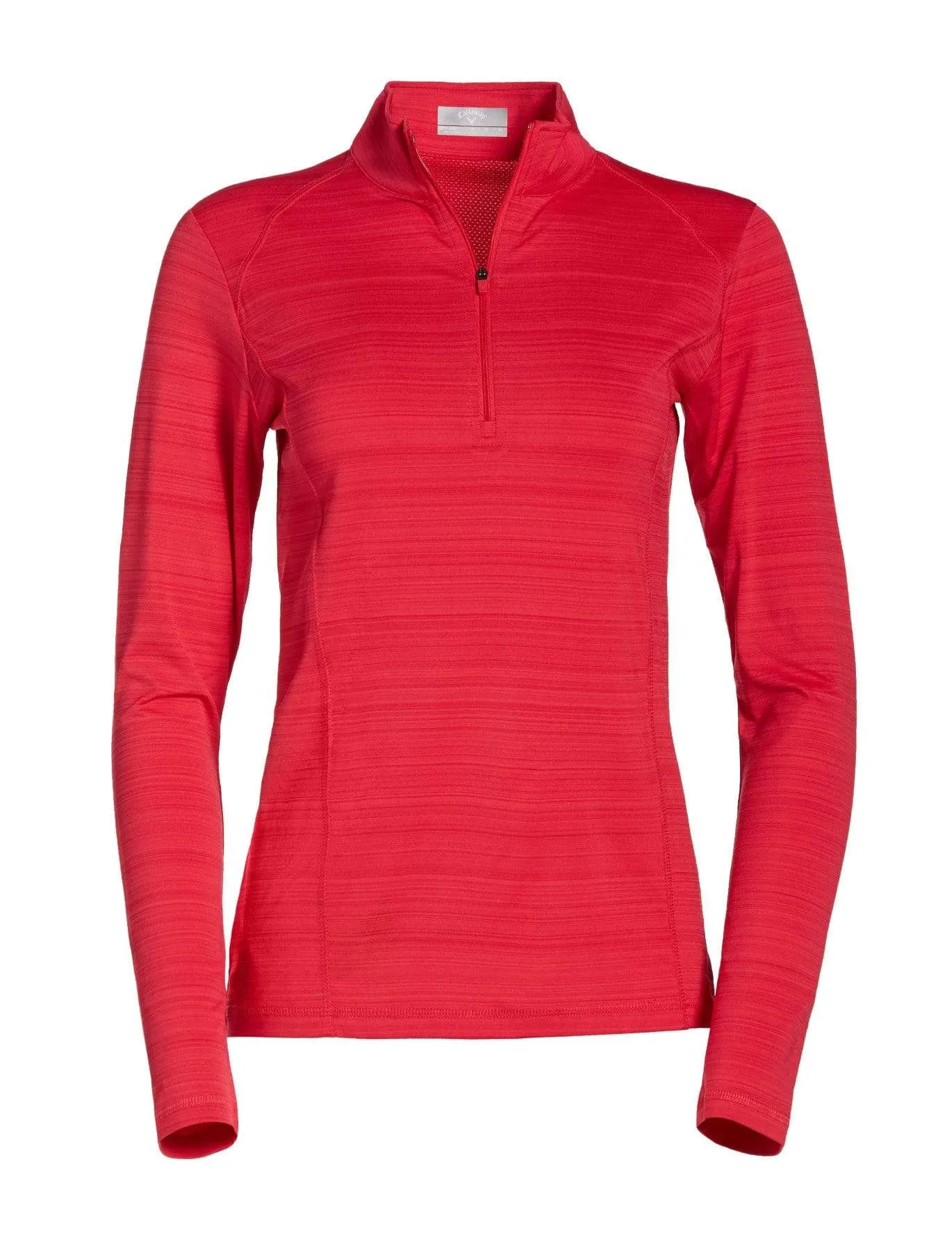 Womens Solid 1/4 Zip Pull Over Shirt