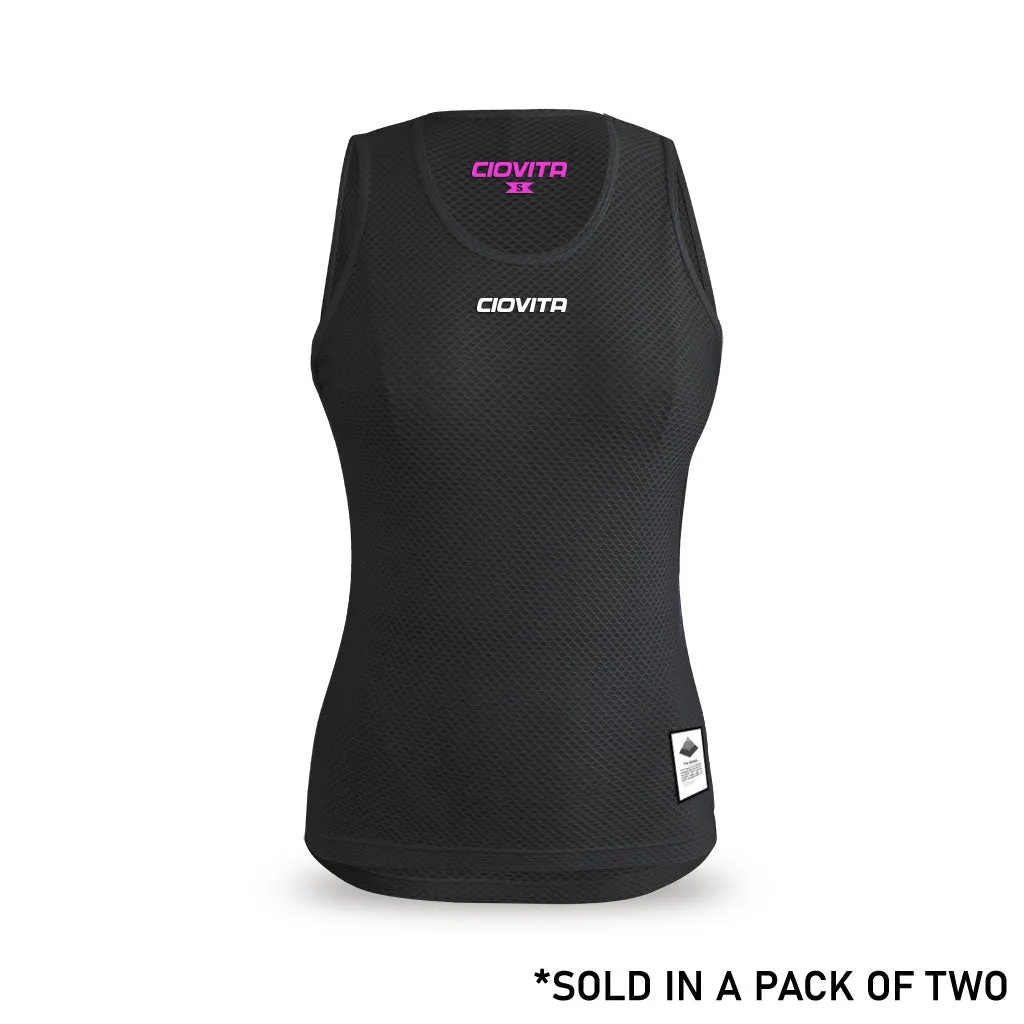 Women's Strato Undervest (2pk white and black)