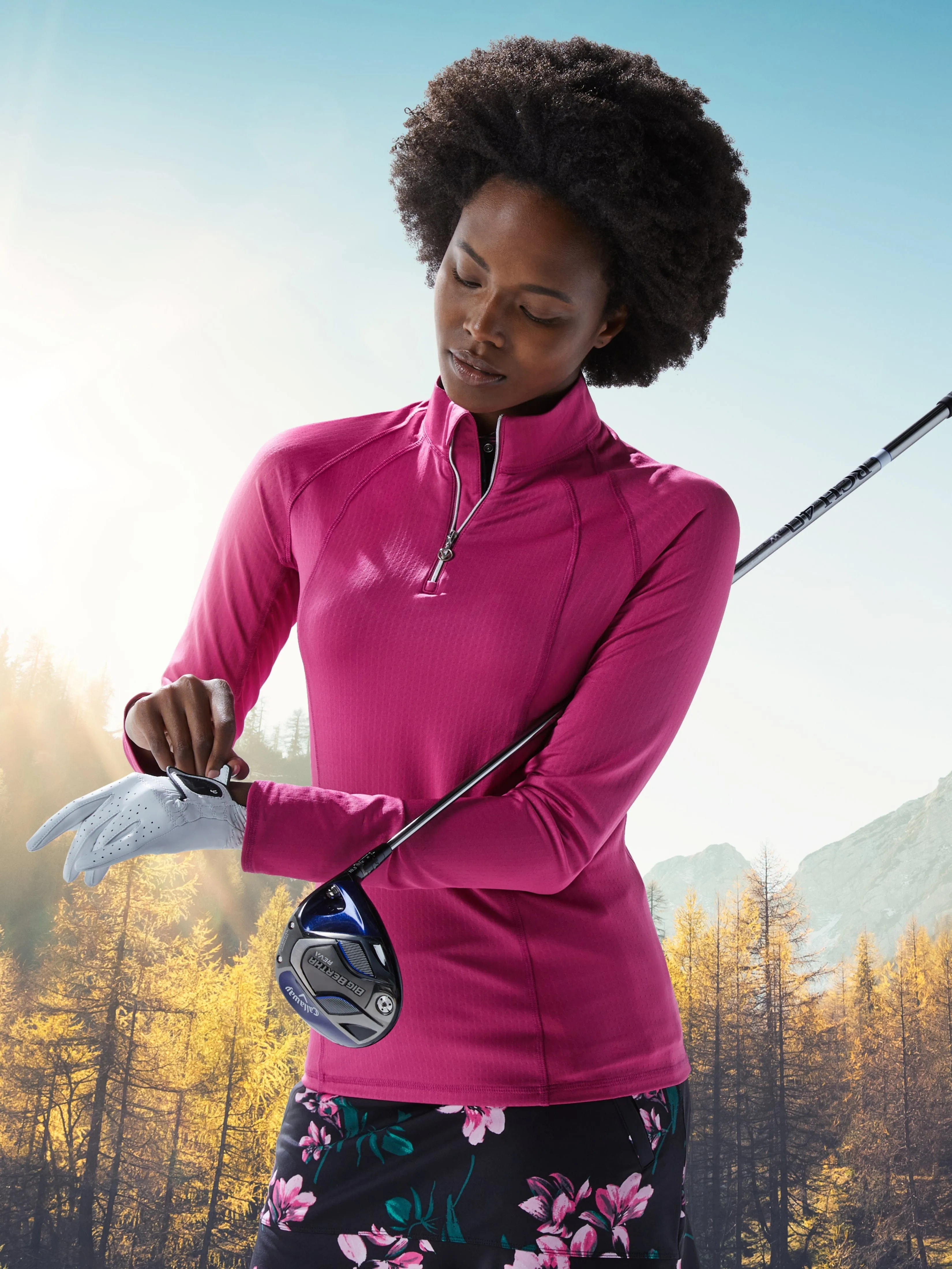 Womens Swing Tech™ Sun Protection 1/4 Zip Pullover