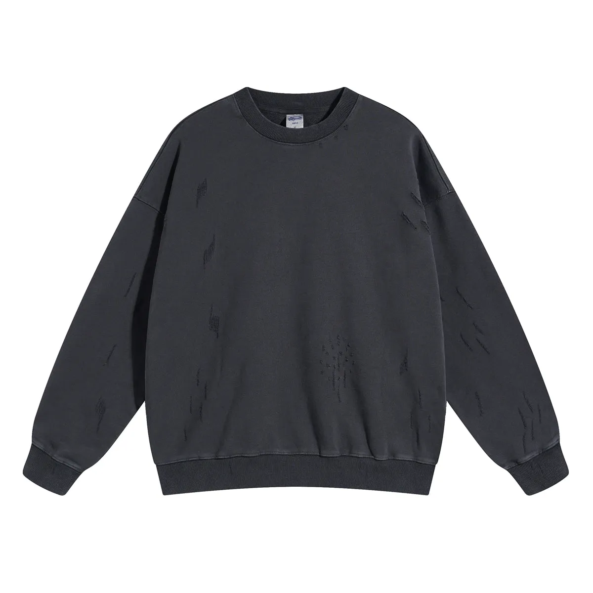 Women's Vintage Washed Distressed Thick Sweatshirt