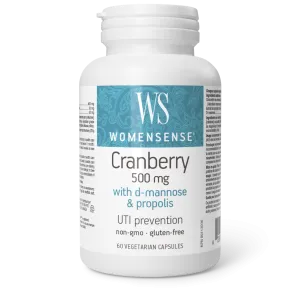 Womensense Cranberry 500 Mg With D-Mannose & Propolis 60 Vegetarian Capsules