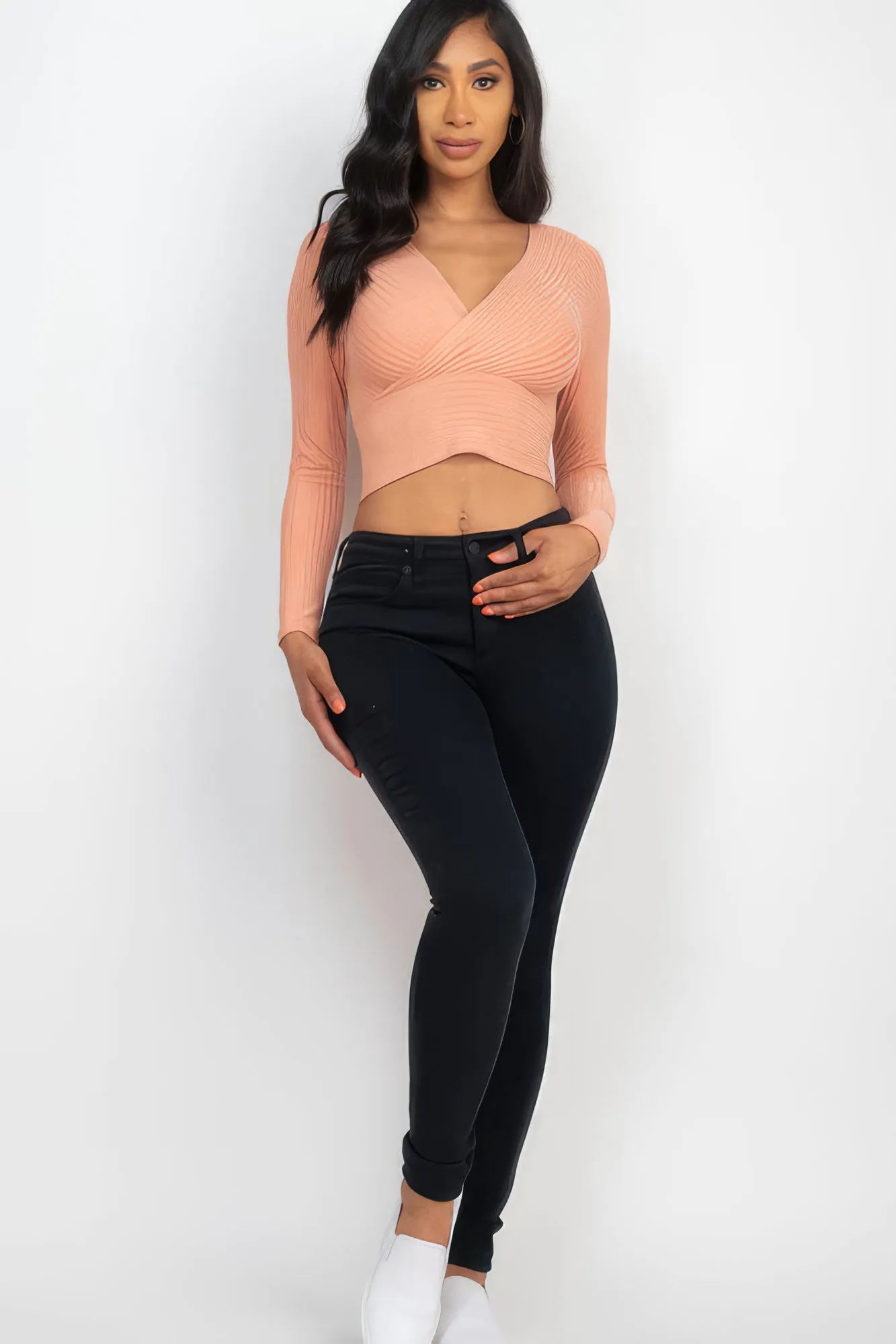 Wrapped Long Sleeve Top