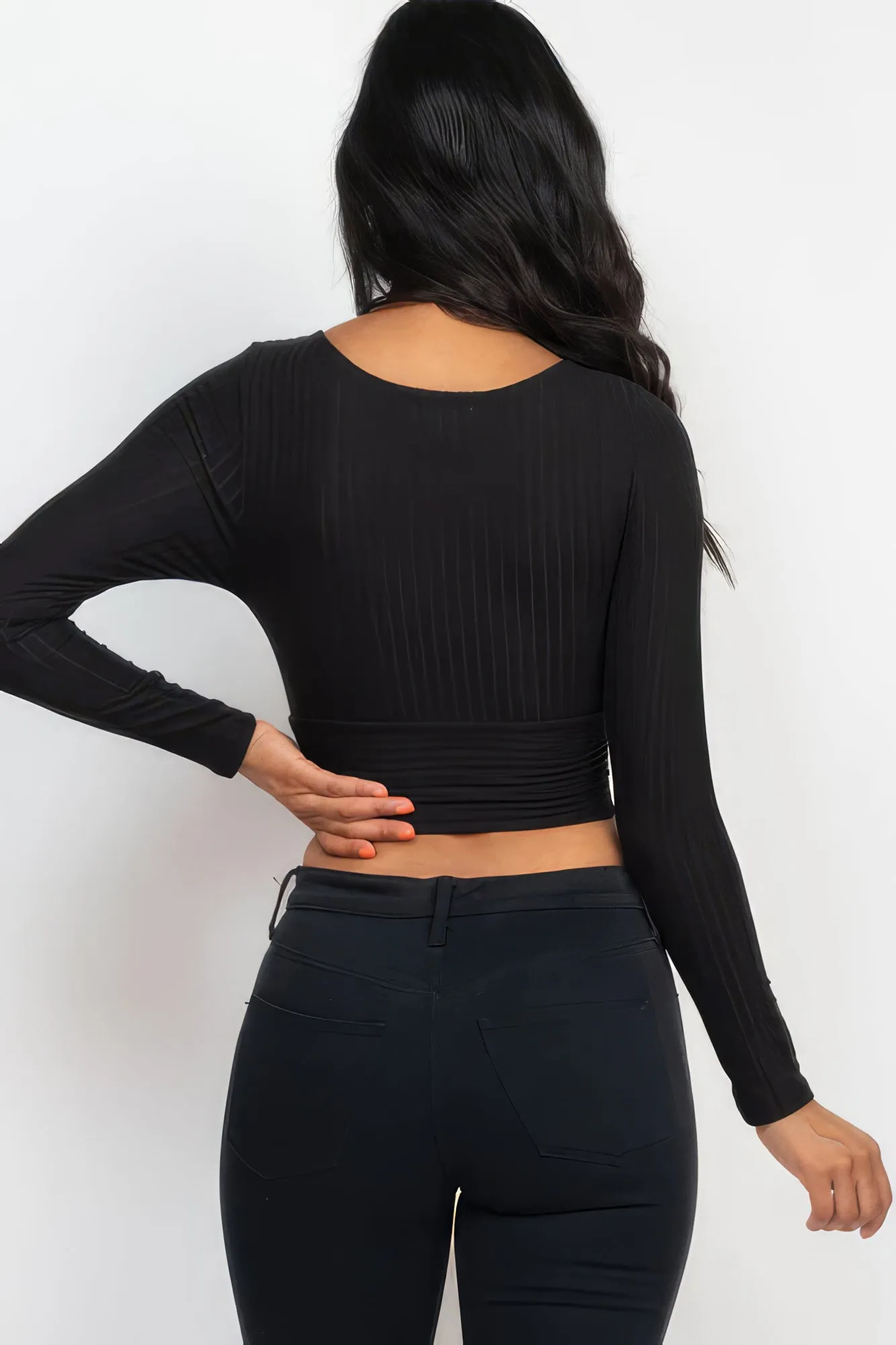 Wrapped Long Sleeve Top