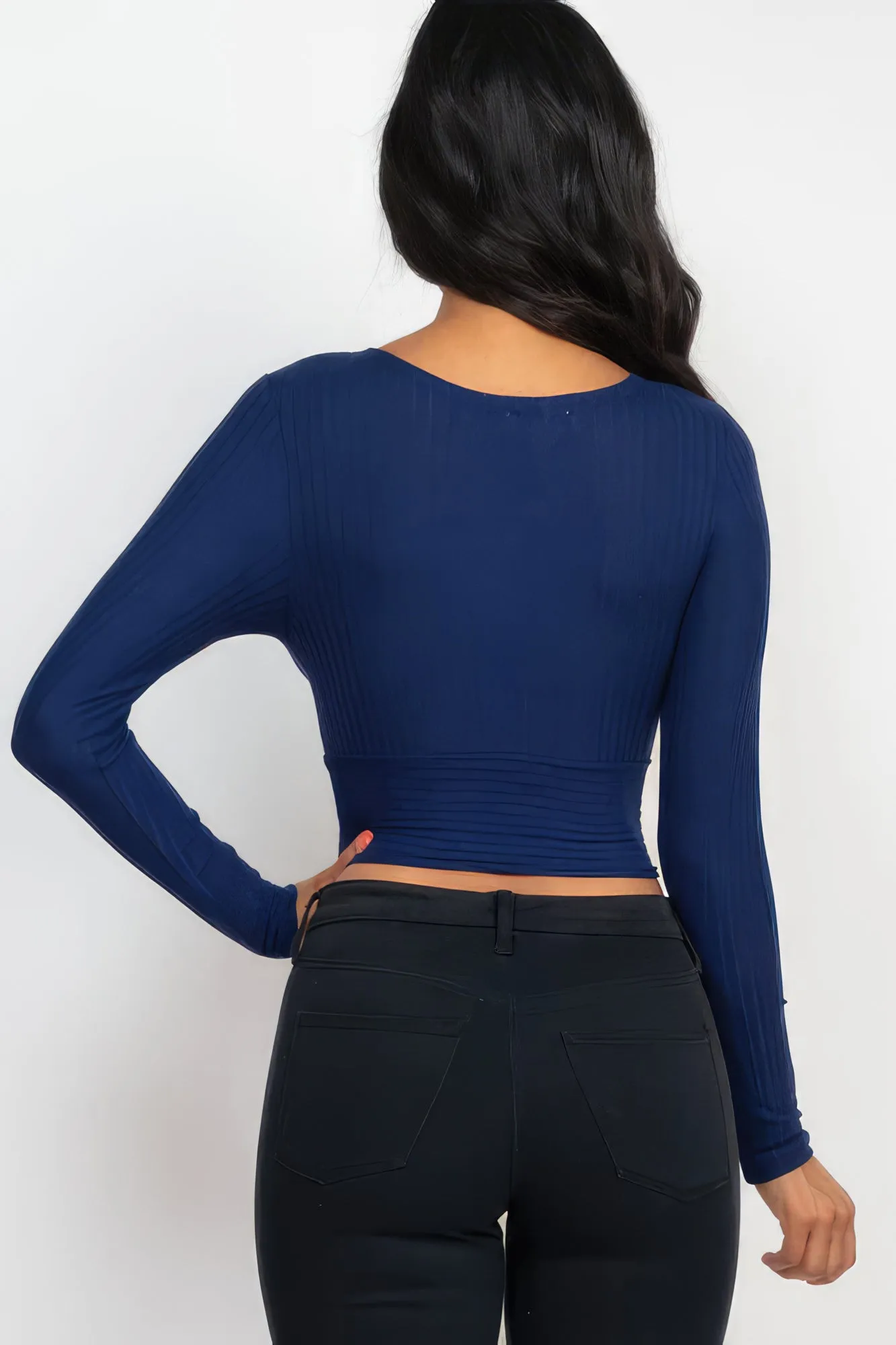 Wrapped Long Sleeve Top