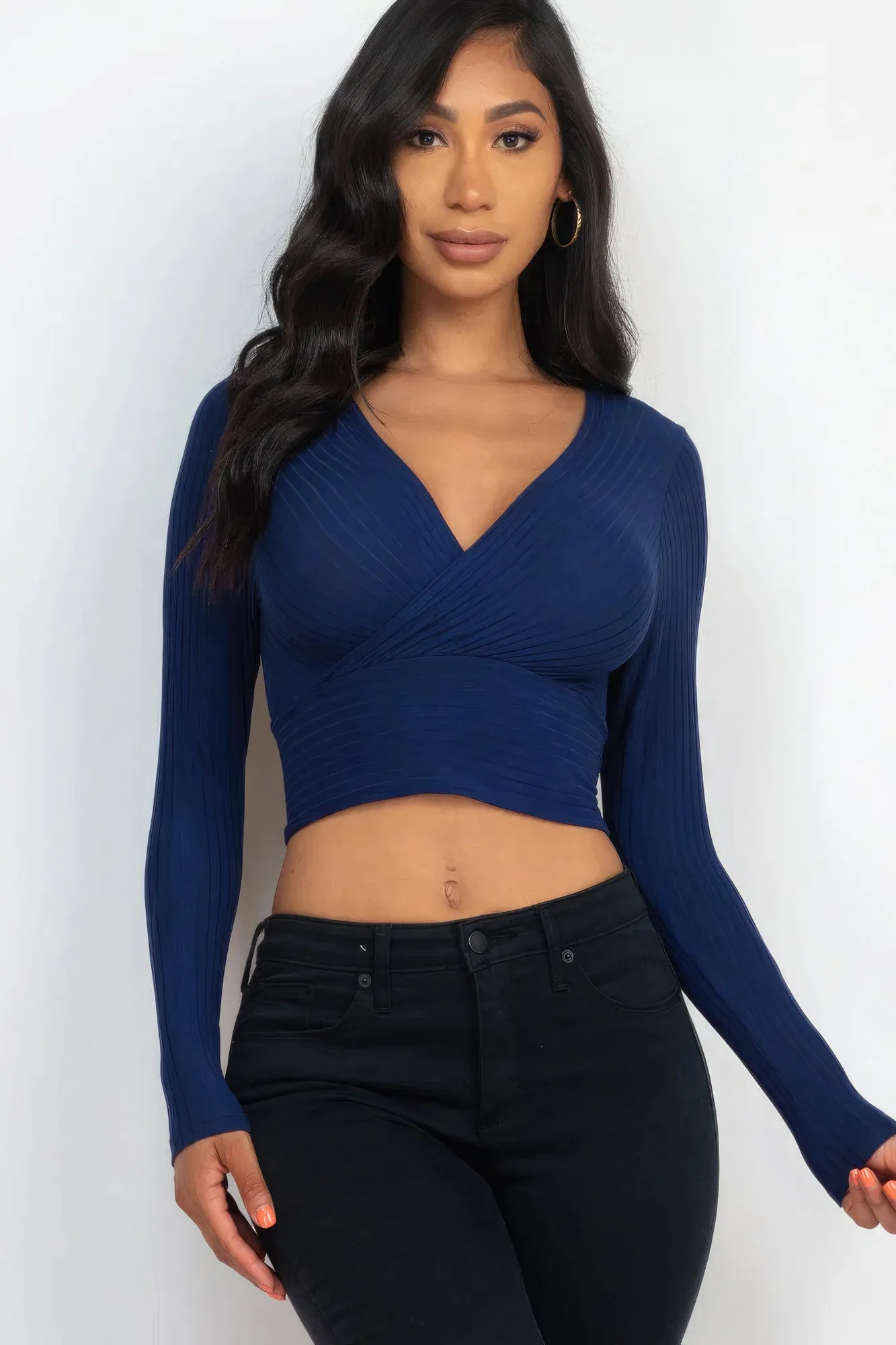 Wrapped Long Sleeve Top