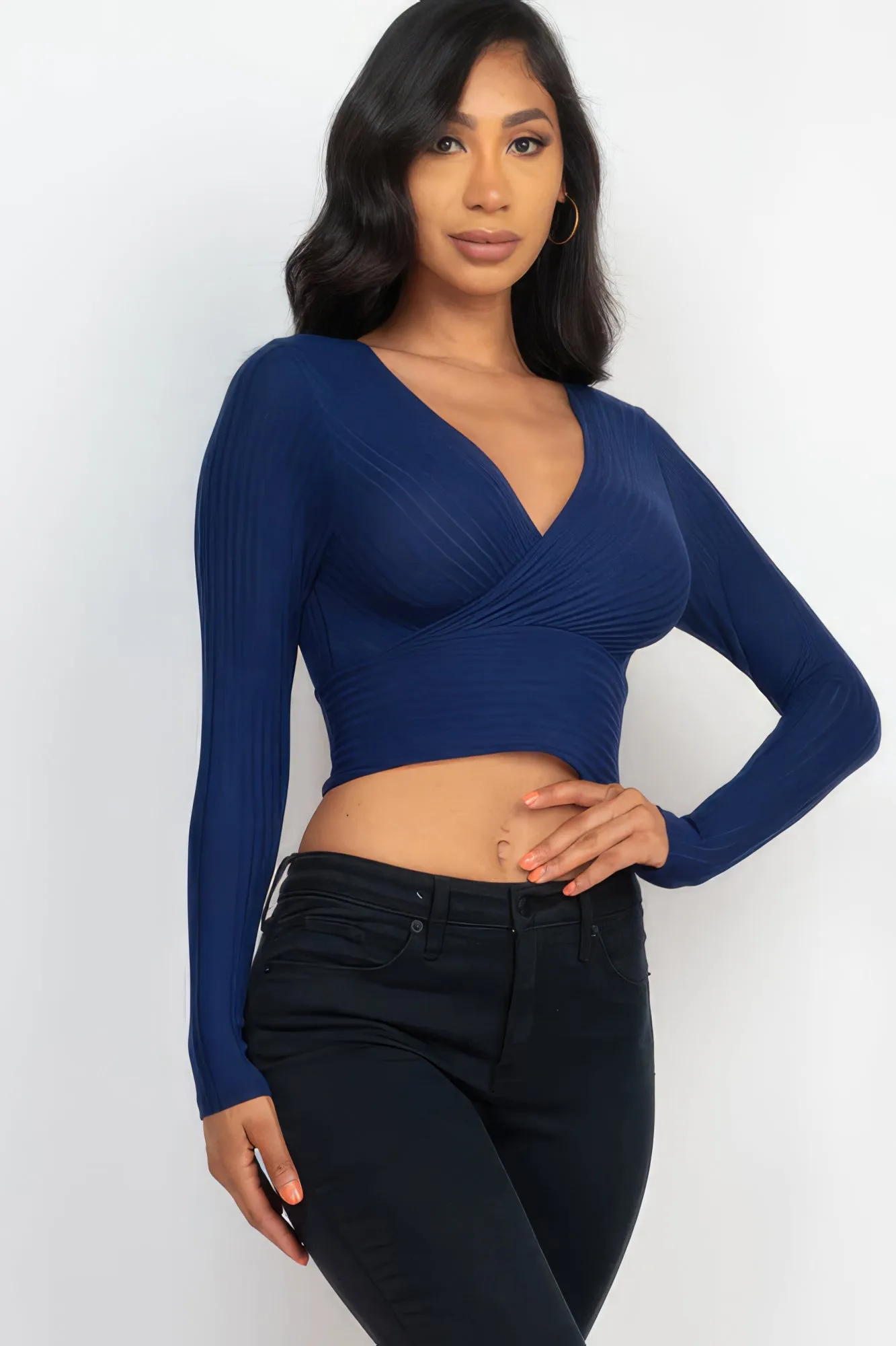 Wrapped Long Sleeve Top