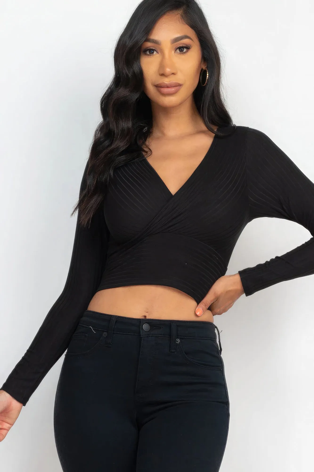 Wrapped Long Sleeve Top