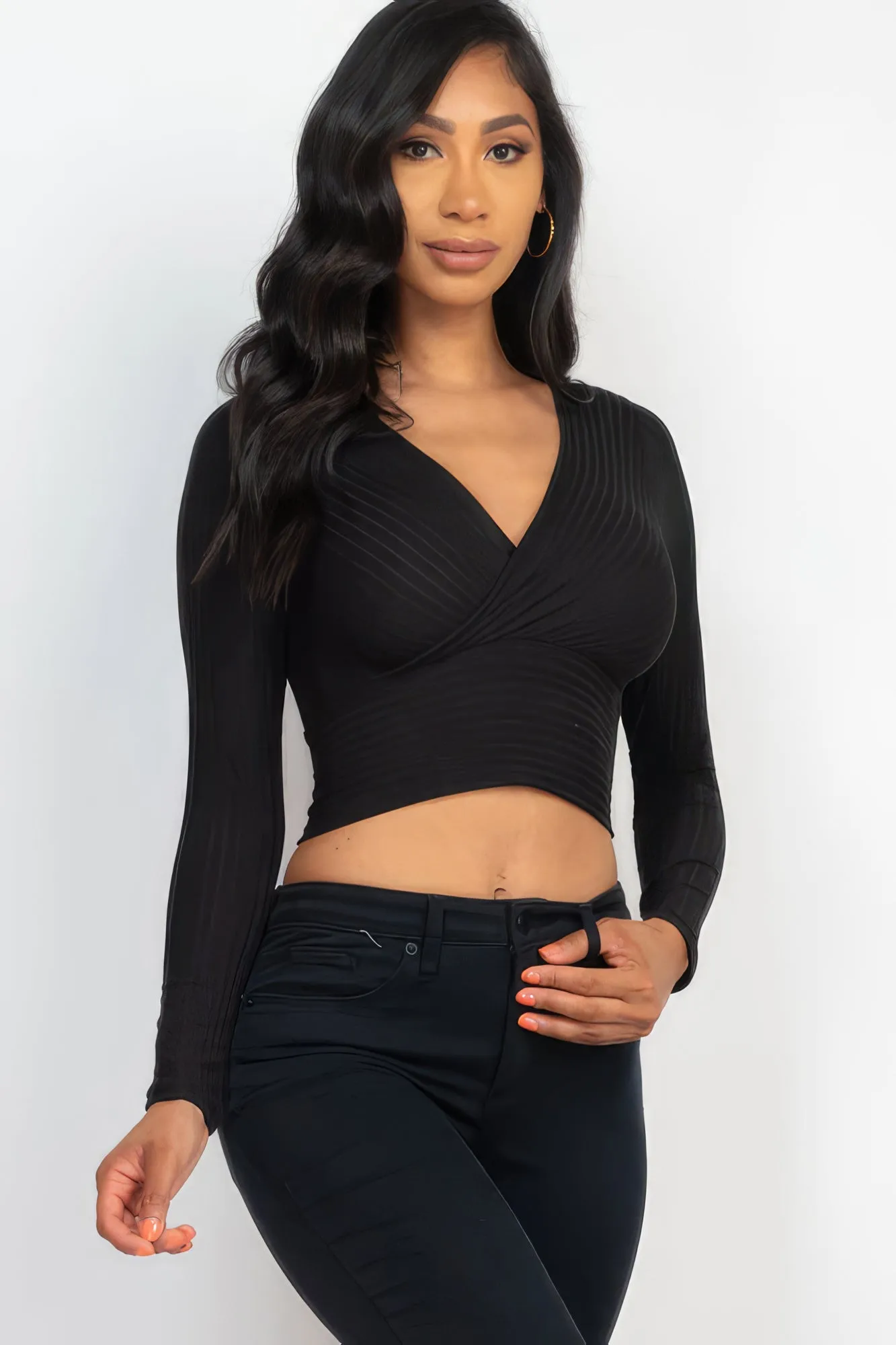 Wrapped Long Sleeve Top