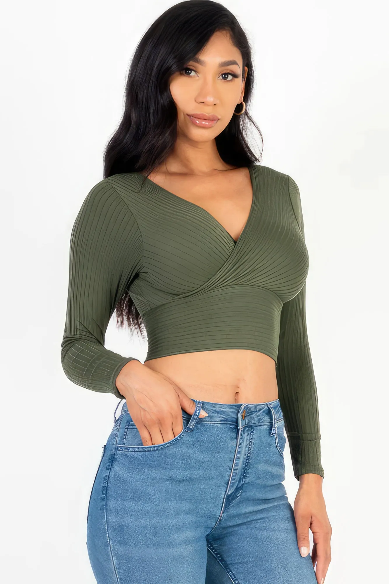 Wrapped Long Sleeve Top