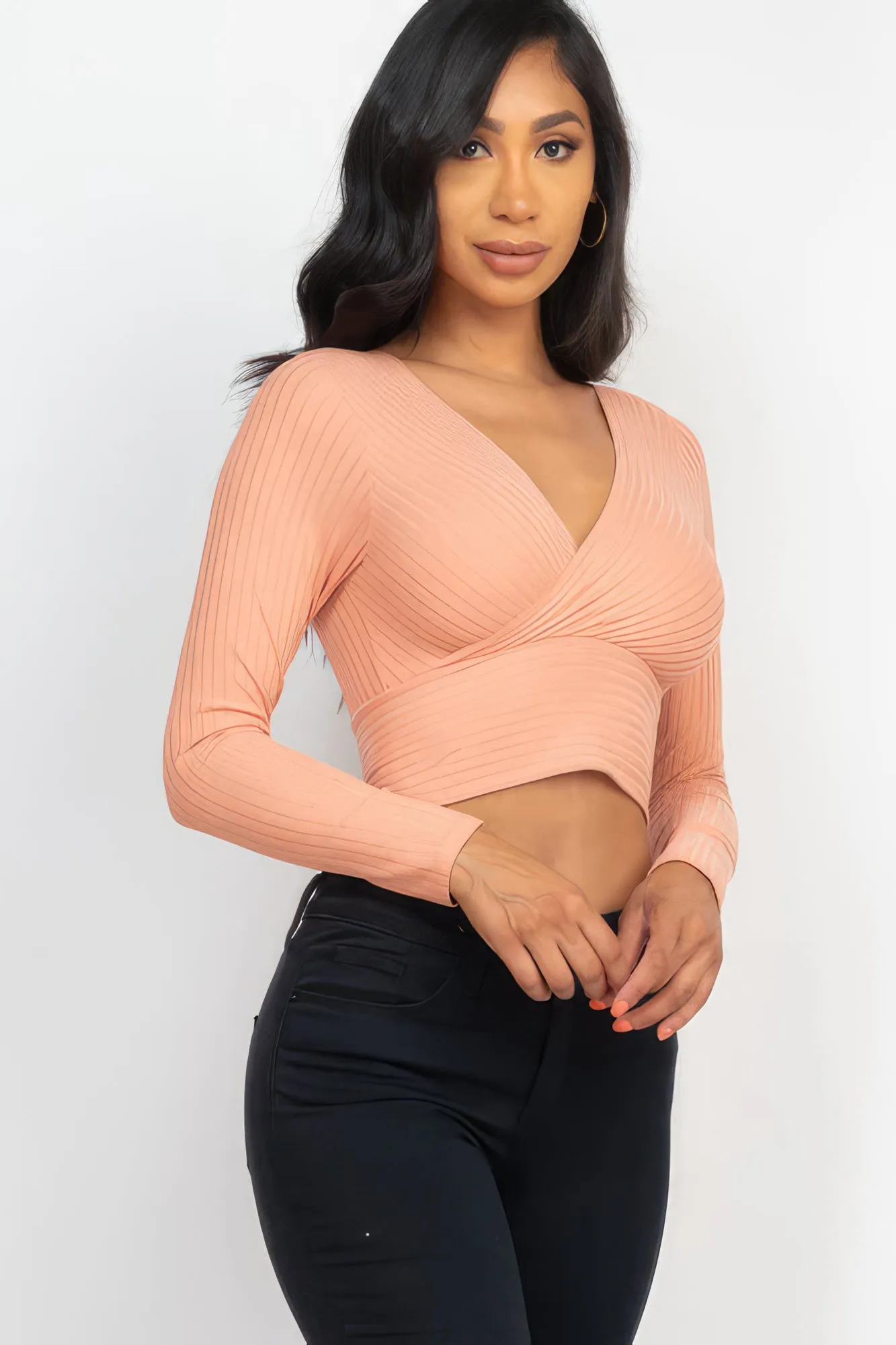 Wrapped Long Sleeve Top