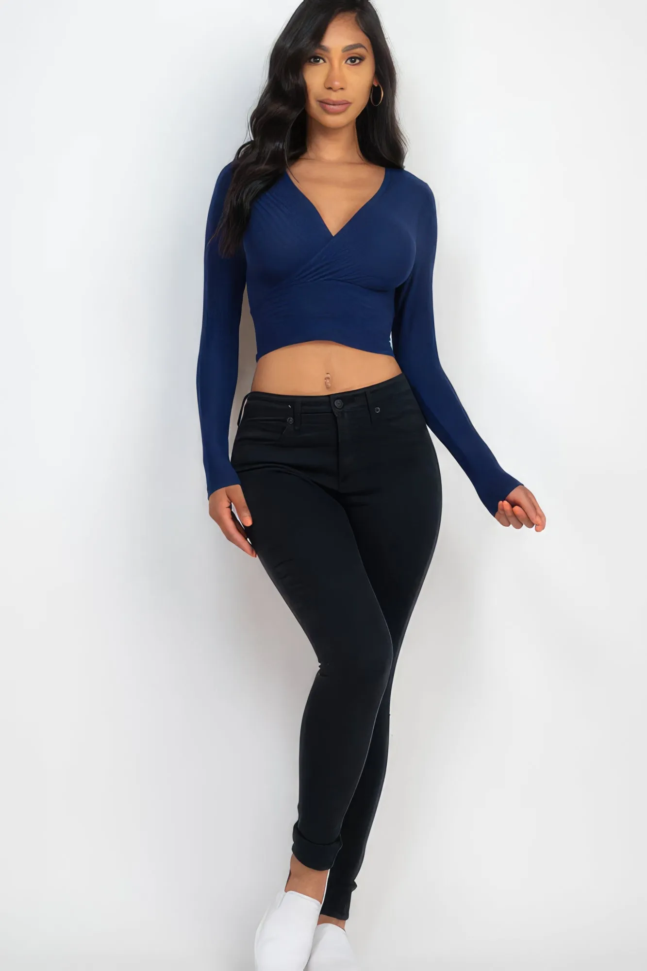 Wrapped Long Sleeve Top