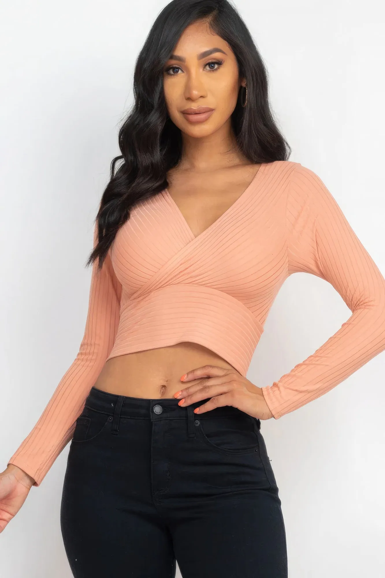 Wrapped Long Sleeve Top