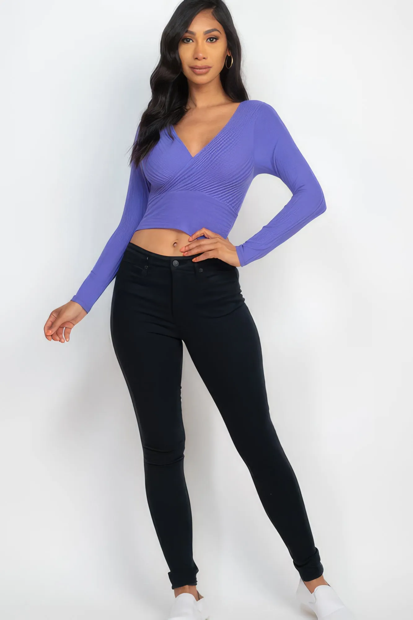 Wrapped Long Sleeve Top